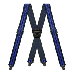 Men Suspenders Heavy Duty Work 3.8cm Wide X-Back with 4 Plastic Gripper Clasps Adjustable Elastic Trouser Pants Braces