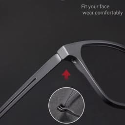 Blue Light Blocking Reading Glasses Men Women Ultralight TR90 Titanium Alloy Optical Frame Eyeglasses Square Eyewear