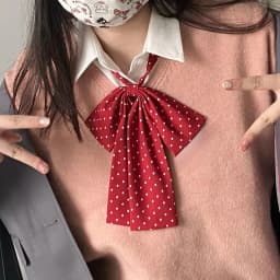 Sweet Style Uniform JK Bow Tie Women's Polka Dot Colorful Necktie for Shirts Lolita School Dress Wedding Party Bowknot Collar
