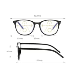 New 3 in 1 Progressive Multifocal Reading Glasses For Women Eyeglasses Easy To Look Far and Near +1.0 To +4.0