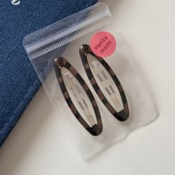 2 packs fashion temperament leopard print dripping oil water drop BB clip bangs clip new cute girl oval hairpin edge clip
