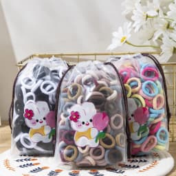 200/300PCS Women Girls Hair Ties Elastic Hair Bands Ponytail Hold Rubber Bands Scrunchie Hair Accessories for Girl Headband