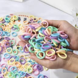 200/300PCS Women Girls Hair Ties Elastic Hair Bands Ponytail Hold Rubber Bands Scrunchie Hair Accessories for Girl Headband