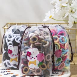200/300PCS Women Girls Hair Ties Elastic Hair Bands Ponytail Hold Rubber Bands Scrunchie Hair Accessories for Girl Headband