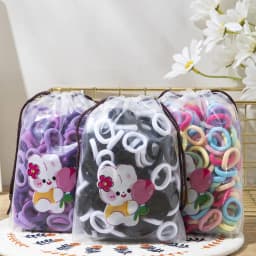200/300PCS Women Girls Hair Ties Elastic Hair Bands Ponytail Hold Rubber Bands Scrunchie Hair Accessories for Girl Headband