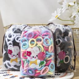 200/300PCS Women Girls Hair Ties Elastic Hair Bands Ponytail Hold Rubber Bands Scrunchie Hair Accessories for Girl Headband