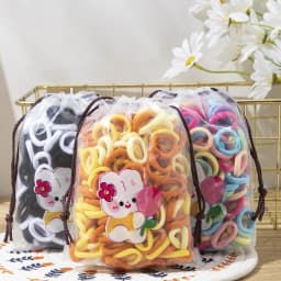 200/300PCS Women Girls Hair Ties Elastic Hair Bands Ponytail Hold Rubber Bands Scrunchie Hair Accessories for Girl Headband