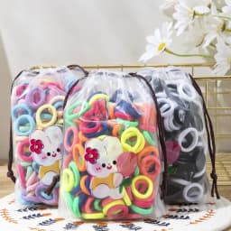 200/300PCS Women Girls Hair Ties Elastic Hair Bands Ponytail Hold Rubber Bands Scrunchie Hair Accessories for Girl Headband