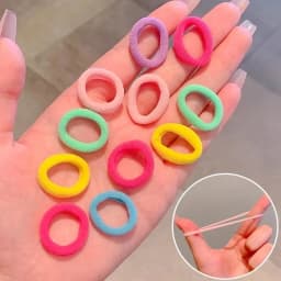200/300PCS Women Girls Hair Ties Elastic Hair Bands Ponytail Hold Rubber Bands Scrunchie Hair Accessories for Girl Headband