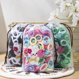 200/300PCS Women Girls Hair Ties Elastic Hair Bands Ponytail Hold Rubber Bands Scrunchie Hair Accessories for Girl Headband