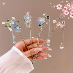 1pc Romantic Chinese Style Hair Accessory Alloy Jewelry Women's Hair Needle Suitable for Daily Wear Gifts Girls Fashion Hairpin