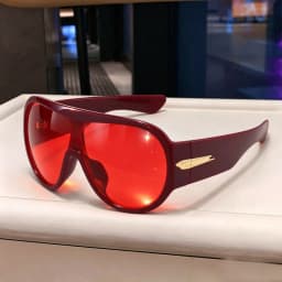 New Fashion Oversized Black One Piece Sunglasses for Women Men vintage Stripe Leg Shield Sun Glasses Ladies sexy Driving Shades