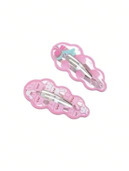10Pcs Cute Pink Rabbit Hair Clip, Bangs Clip,Side Hair Clip,Hair Accessories,Suitable For Daily Use,School Stuff,Pink Hair Clips