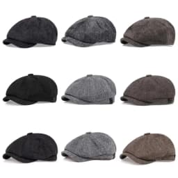 Classic Blinders Caps for Men Peaky Hat Newspaper Hat Shelby Same Style Beret Men's Sunshade Hat Suit Accessories Men's Gifts