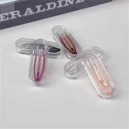 1/2PC Contact Lens Tweezers Wear Tools Transparent Large Long Clamp Rod Set Small Contact Lenses Tweezers