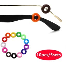 1-10pairs Antislip Silicone Ear Grip Glasses Eyeglasses Leg Ear Hook Stopper Bracket Fastener Accessories Temple Eyewear Holder