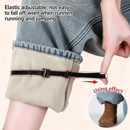2/4Pcs Adjustable Elastic Leg Hem Tightening Bands For Wide Leg Pants, Length Shortener, Hemming Cuff, High Elasticity, Reusable