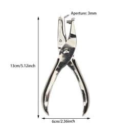 3/6mm Handhold Single Hole Punch Metal Puncher Tool For Scrapbooking Earring Necklace Cards School Stationery Office Supplies