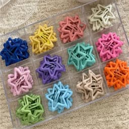 20/50Pcs Star-Shaped Alloy Hair Clips Elegant Retro Style Lightweight Hollow-Out Design Hair Accessories for Daily Wear Styling