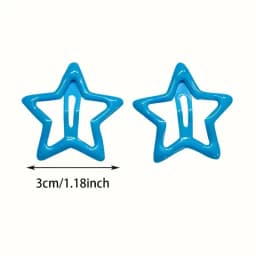 20/50Pcs Star-Shaped Alloy Hair Clips Elegant Retro Style Lightweight Hollow-Out Design Hair Accessories for Daily Wear Styling