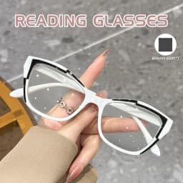 New Fashion Cat Eye Reading Glasses Women Anti-blue Light Eyeglasses Blocking Blue Light Readers Double Color Frame Eyewear