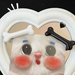 White Bone Hair Clip Cute Cartoon Bobby Pin Y2k Fashion Hair Volume Clip Small Hairpins Barrettes Creative Hair Accessories 2025