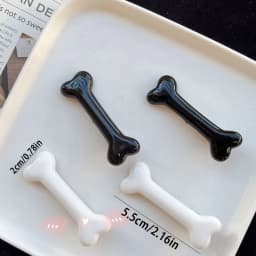 White Bone Hair Clip Cute Cartoon Bobby Pin Y2k Fashion Hair Volume Clip Small Hairpins Barrettes Creative Hair Accessories 2025