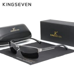 KINGSEVEN Men Polarized Photochromic Sunglasses Design Women Chameleon Sun Glasses UV400 Anti-glare Driving Square Eyeglasses