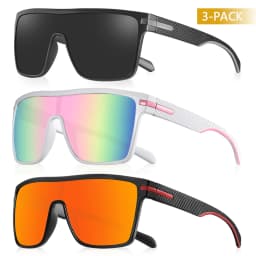 CRIXALIS Fashion Polarized Sunglasses For Men Square Oversized Anti Glare Driver Mirror Sun Glasses Women UV400 Goggles Male