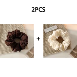 1/3pcs Solid Color Pleated Fabric Hair Ring for Women Simple Ponytail Hair Tie Fashion Girls Do Not Hurt The Hair Scrunchies