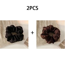 1/3pcs Solid Color Pleated Fabric Hair Ring for Women Simple Ponytail Hair Tie Fashion Girls Do Not Hurt The Hair Scrunchies