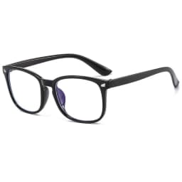 1/2 Pairs Unisex Vintage Eyewea Square Frame Anti Blue Light Eyeglasses Black Clear Computer Glasses