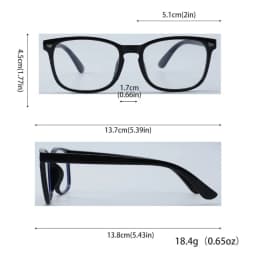 1/2 Pairs Unisex Vintage Eyewea Square Frame Anti Blue Light Eyeglasses Black Clear Computer Glasses