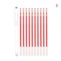 10pcs Heat Erasable Pen High Temperature Disappearing Fabric Marker Tailoring