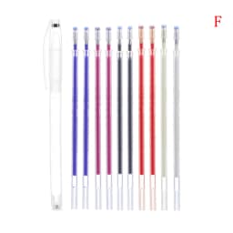 10pcs Heat Erasable Pen High Temperature Disappearing Fabric Marker Tailoring