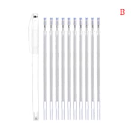 10pcs Heat Erasable Pen High Temperature Disappearing Fabric Marker Tailoring