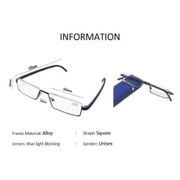 Flexible Half Frame Reading Glasses with Box Men Women Portable Anti-blue Eyeglasses Unisex Presbyopia Eyewear +1.0 To +4.0