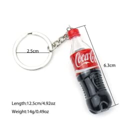 Creative Beverage Bottle Keychain Apparel Accessories Unisex 5 Styles Miniature Cool Hanging Trinket Party Friends Gift Keyring