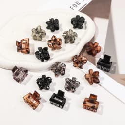 New Fashion 12Pcs/Set Small Floral Geometric Hair Clip Barrettes for Kid Women Girls Accessories Headwear