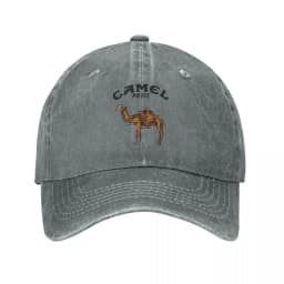 Camel Accessories Men Women Trucker Hat Animal Distressed Washed Caps Hat Vintage Outdoor Running Golf Adjustable Fit Headwear