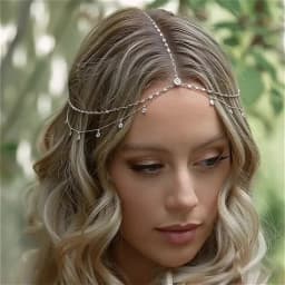 Fashion Boho Crystal Head Chain Wedding Hair Accessories Elegant Headpiece Bling Bridal Forehead Chain Indian Jewelry Gifts