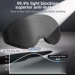New 3D Sleep Eye Mask, Stereoscopic Men's and Women's Light Blocking Sleep Eye Mask, Travel Eye Mask