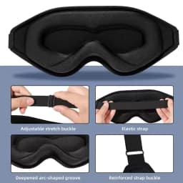 New 3D Sleep Eye Mask, Stereoscopic Men's and Women's Light Blocking Sleep Eye Mask, Travel Eye Mask
