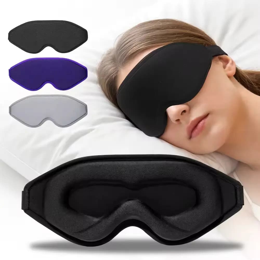 New 3D Sleep Eye Mask, Stereoscopic Men's and Women's Light Blocking Sleep Eye Mask, Travel Eye Mask