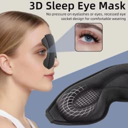New 3D Sleep Eye Mask, Stereoscopic Men's and Women's Light Blocking Sleep Eye Mask, Travel Eye Mask
