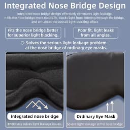 New 3D Sleep Eye Mask, Stereoscopic Men's and Women's Light Blocking Sleep Eye Mask, Travel Eye Mask