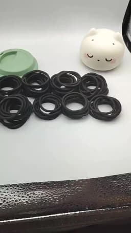 10/30/50pcs 4MM Black Ponytail Holder Elastic Hair Bands Scrunchies For Women Men Girl Lady Hairband Leagues Headband Accessory