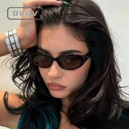 Brand Design Star Small Oval Sunglasses for Women Men Y2k Narrow Rectangle Sun Glasses Vintage Hip Hop Outdoor Sports Shades