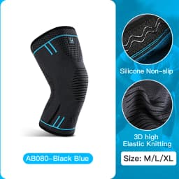 1 piece of compression knee support sleeve, elastic, breathable, anti slip knee protection, suitable for football, basketball, g