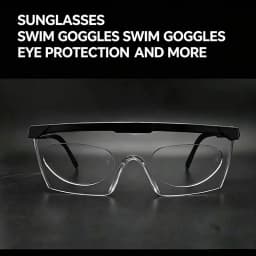 2026 Silicone Stick-on Myopic Lenses Portable Nearsighted Patch Adhesive Sunglasses Swimming Glasses Sports Protective Glasses